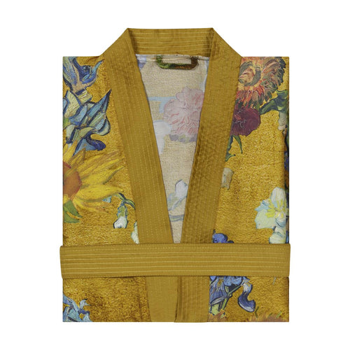 Beddinghouse x Van Gogh Museum kimono Partout des Fleurs Kimono - L/xL cm - goud - vtwonen shop
