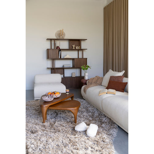 Zuiver Barbier Boekenkast/ Wandkast Walnoot - Bruin