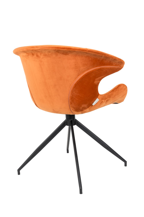 Zuiver Mia Eetkamerstoelen met armleuning Oranje - Set van 2 - vtwonen shop