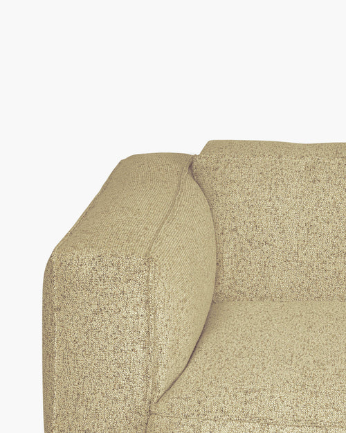 noo.ma Lobi 4-zits hoekbank links - Pale Yellow Mélange, 318x154x73,5 cm