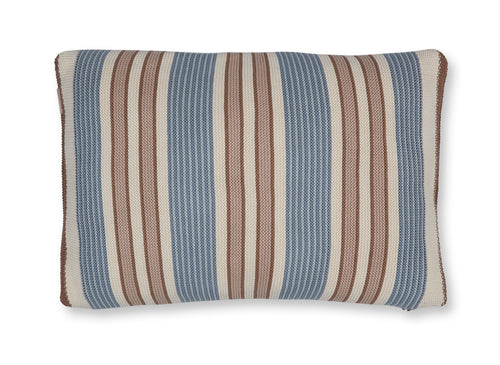 Pip Studio Decoratiekussen Bonsoir Combistripe - 40 x 60 cm - Blauw