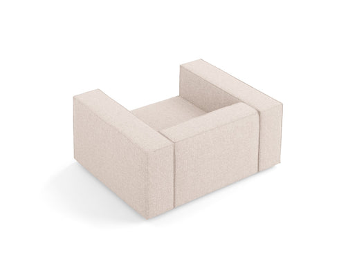 Cosmopolitan Design Fauteuil Arendal chenille, beige - 102x124x70cm