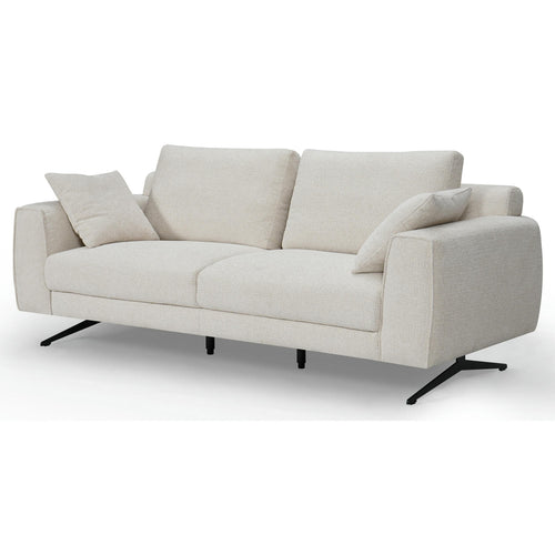 Furnhouse 3-zitsbank Detroit - Crème wit - Stof - 92x217x84