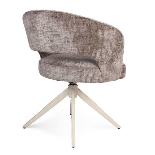 Starfurn Eetkamerstoel Demi - Taupe/Zand - Set van 2
