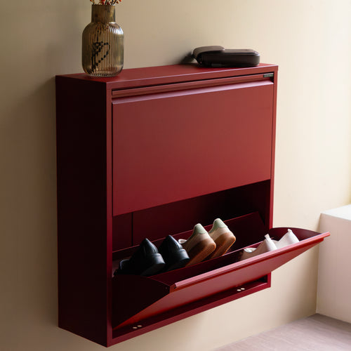 Spinder Design schoenenkast Billy 2 - Burgundy - 12 paar schoenen