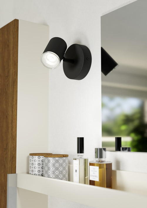 EGLO spot Consuma 1 - gu10 - 11 cm - zwart - vtwonen shop