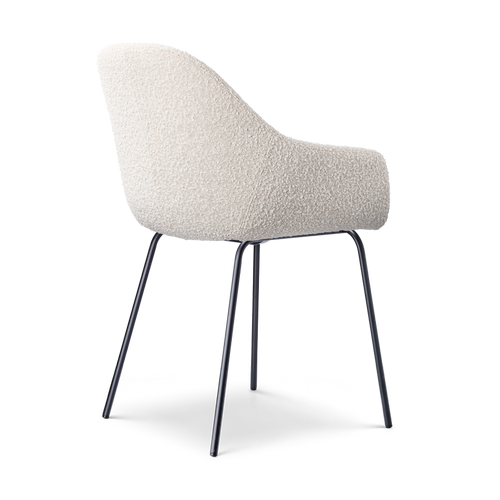 Nolon Nora-Mae Eetkamerstoelen Set van 2 - Bouclé Beige - Zwarte Poten - vtwonen shop