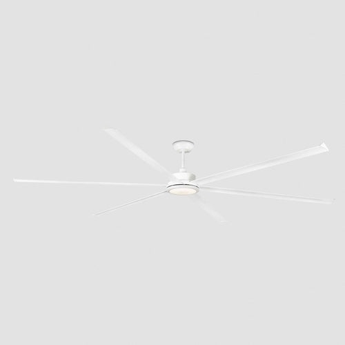Faro Rotterdam XXXL 6-blads plafondventilator mat wit met licht 3000K