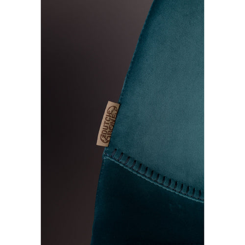 Dutchbone Franky Barkrukken rugleuning 80 cm Blauw - Set van 2
