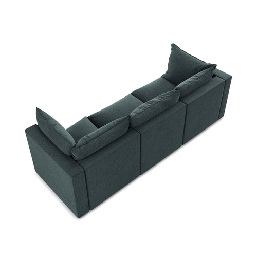 LaMiaSofa 3-zits bank Ravenna - velours - marien - 255x90x77