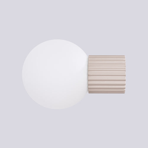 Sollux Lighting Wandlamp HALO taupe IP44 - 12x17x12cm