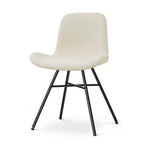 Nolon Noa-Fé eetkamerstoel cottonbeige - zwart onderstel - vtwonen shop