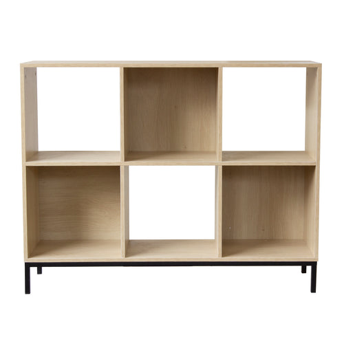 Calicosy - Opbergplank met 6 vakken - 29.8x93.5x72.6 cm