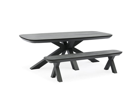 Sens-Line - Bradford Tuintafel - 220x100cm - HPL Grijs