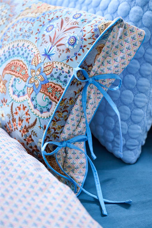 Pip Studio decoratiekussen Jabali Flower - 35x60 cm - blauw