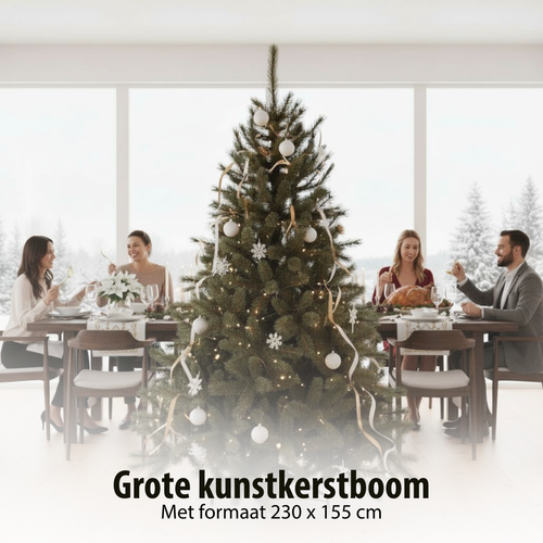 Black Box Trees Toronto Deluxe Kerstboom - Kunstboom met Volle Uitstraling en 1562 Takken - Kerstversiering voor Binnen - Scharnierconstructie voor