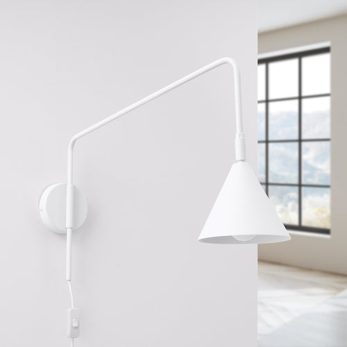 Sollux Lighting Wandlamp NOX wit - 14x61x30cm