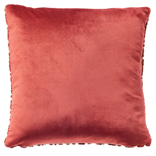 REMUS - sierkussen 45x45 cm - bouclé - Ketchup - rood