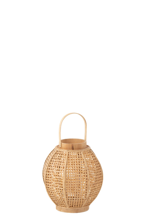 J-Line lantaarn - bamboe - naturel - vtwonen shop