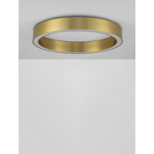 Nova Luce STING Geïntegreerde LED-plafondlamp, halfverzonken, messing goud, Triac dimbaar, 40W, 2153lm, 3000K