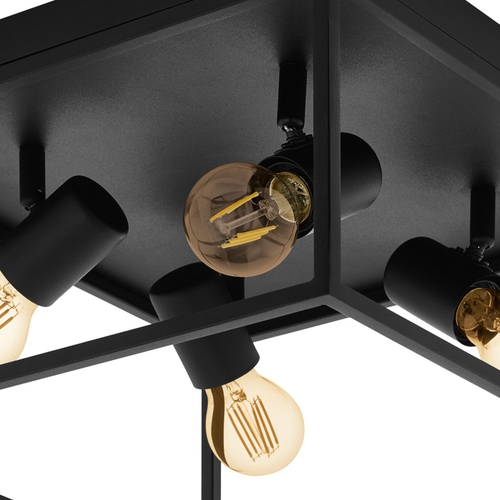 EGLO plafondlamp Silentina - e27 - 36 cm - zwart