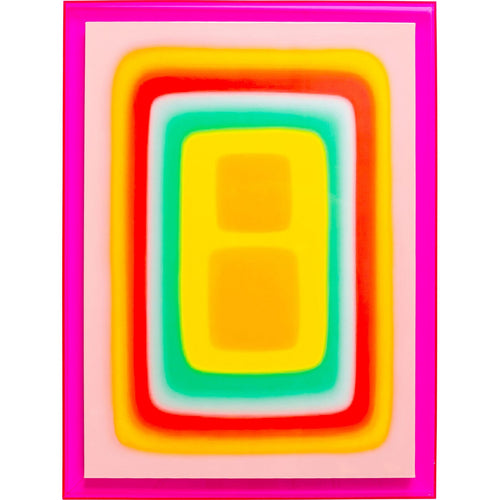 Kare Design Schilderij Square Shapes 60x80cm roze