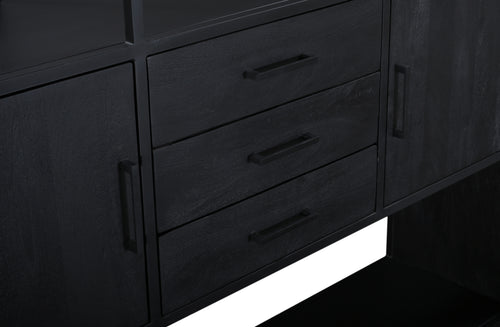 Wandkast Shaquille Zwart 220cm - Giga Meubel - vtwonen shop