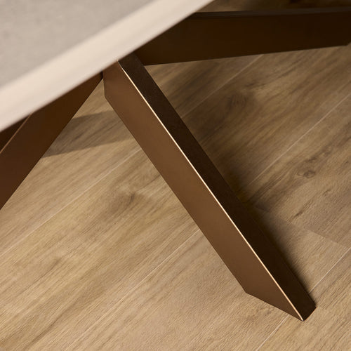 StarFurn Eettafel Madison - Deens Ovaal Zandkleur Hout - 160x90x76cm