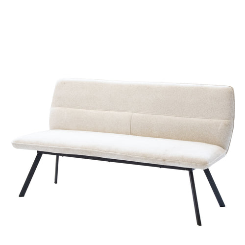 Giga Meubel Eetkamerbank Harper - Beige Stof - 160x60x88cm - vtwonen shop