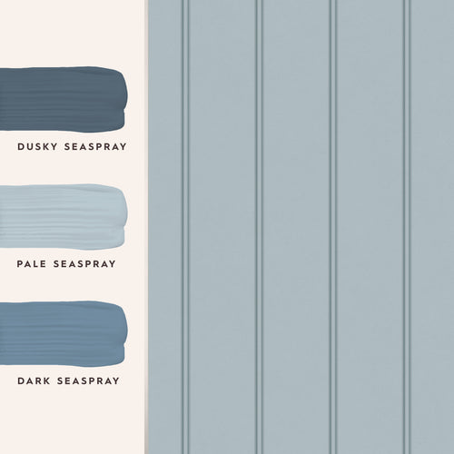 Laura Ashley Vliesbehang - Chalford Wood Panelling Seaspray