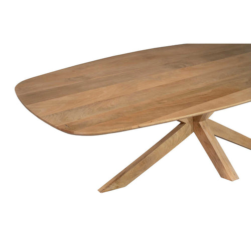 Starfurn Eettafel Nina - Deens Ovaal Naturel Hout - 210x100x76cm
