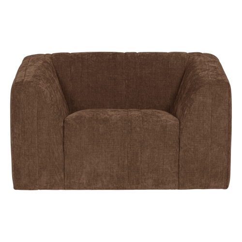WOOOD fauteuil Omaire - Chenille - Lichtbruin