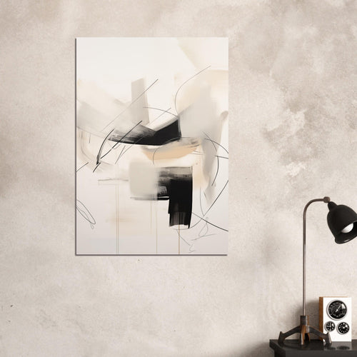 Artfulprints  Abstract - Chique brush 3   poster 50x70 cm - vtwonen shop