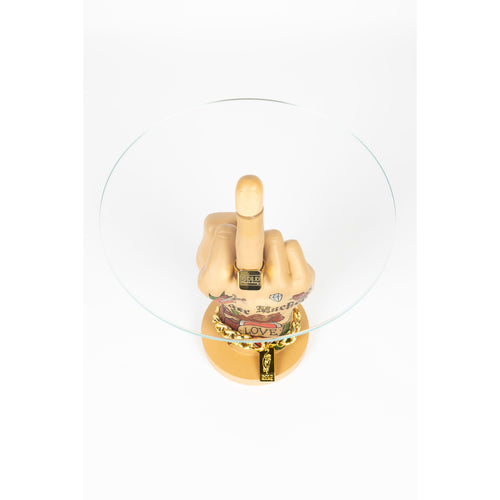 Bold Monkey Fother Mucker Bijzettafel Liefde - Beige