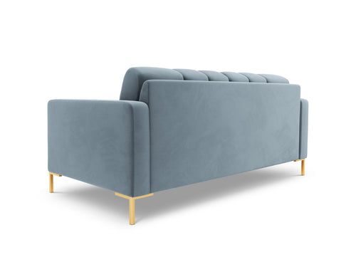 Cosmopolitan Design Bank Bali 2-zits, flueel, lichtblauw - 96x152x75cm