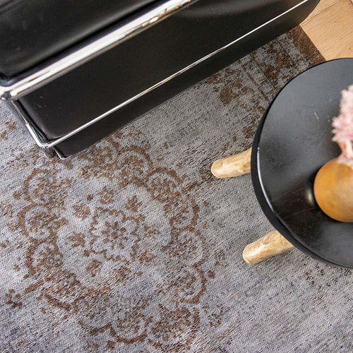 Louis De Poortere vloerkleed Grey Ebony - grijs - 140x200cm - vtwonen shop