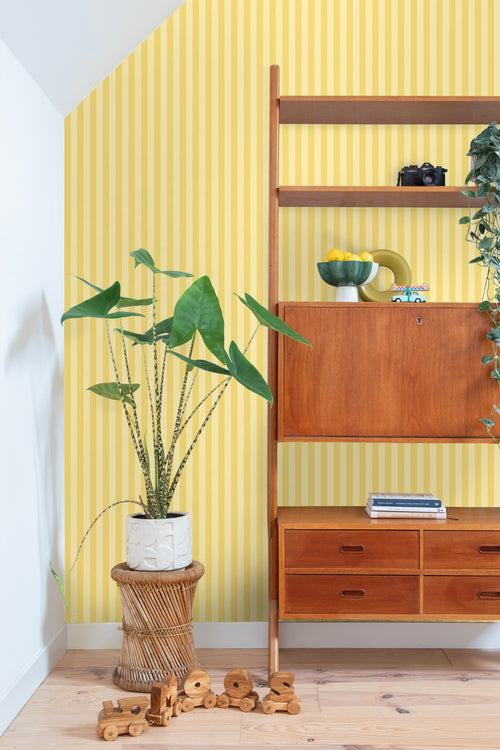 ESTAhome behang strepen geel - 50 x 900 cm - 131570 - vtwonen shop
