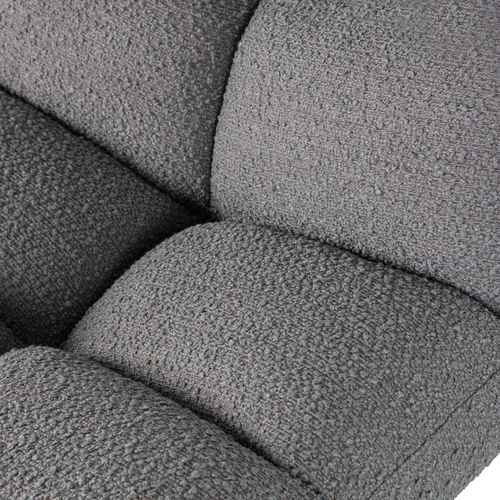 WOOOD draaibare fauteuil Vinny - Boucle - Antraciet - 80x75x75 - vtwonen shop