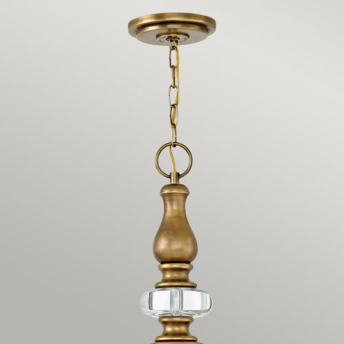 Elstead Wexley - 5-lichts plafondlamp messing, E14