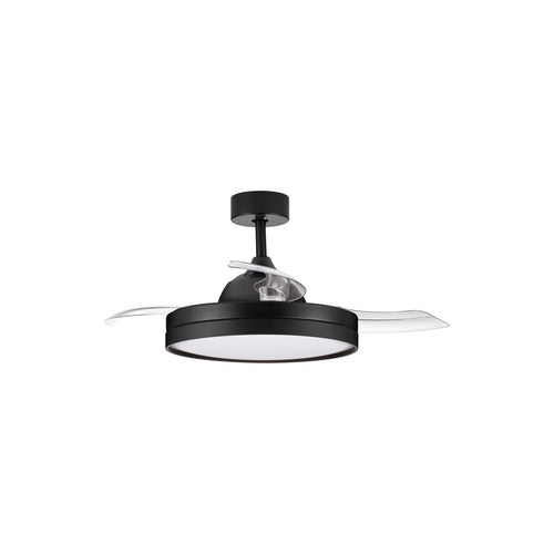 Nova Luce NEVMA Plafondventilator matzwart LED 36W 4100lm 3000-4000-6500K kleurtemperatuur met afstandsbediening