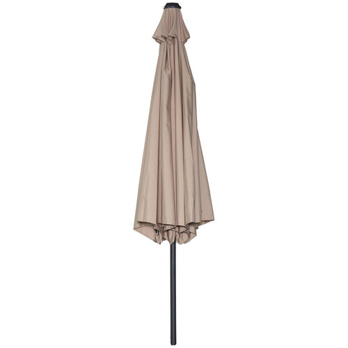 Garden Impressions stokparasol Lotus taupe Ø300 cm met Eureka voet en hoes
