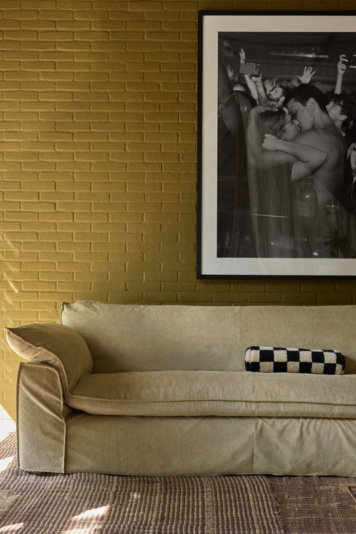 HKLIVING bank Nomad – corduroy rib hay – 305cm - vtwonen shop