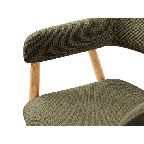 Set van 2 stoelen Adra chenille lichtgroen - 59x56x77cm