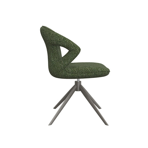 LABEL51 Eetkamerstoel Zurich - Donkergroen Bouclé - Draaibaar - vtwonen shop