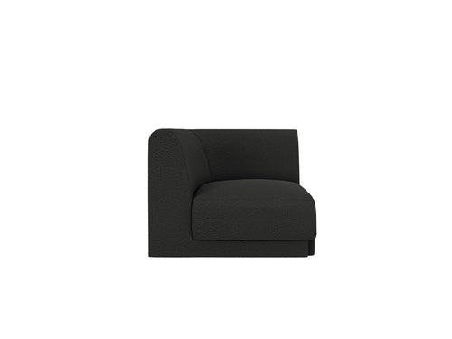 Micadoni - Hoekmodule "Miley" boucle zwart - 90x90x70cm