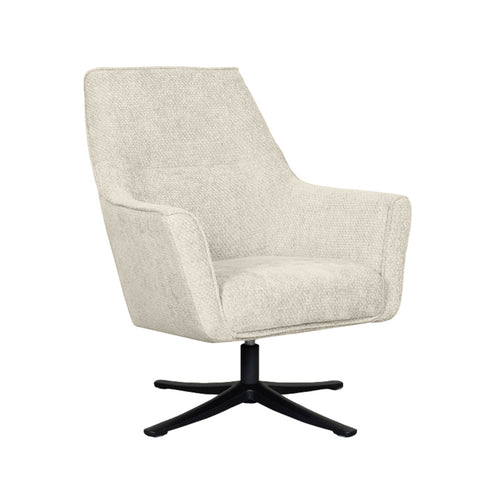 LABEL51 Fauteuil Tod - Naturel Stof - Draaibaar