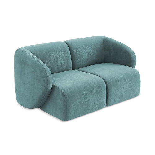 LaMiaSofa Tweezits modulaire bank Cervo - chenille stof - jeans - 174x94x75