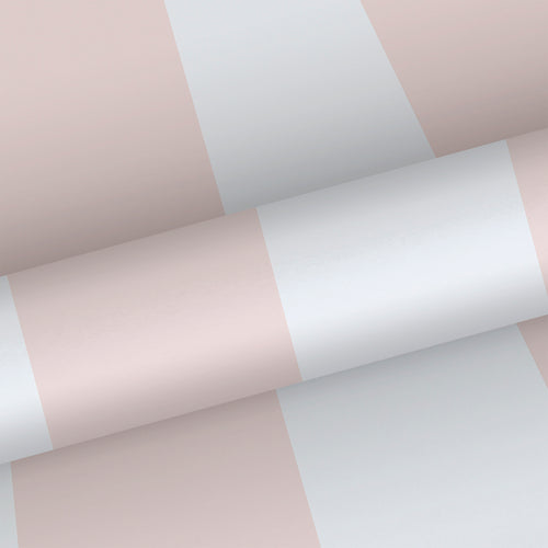Sanders & Sanders behang strepen licht roze en wit - 53 cm x 10.05 m - 640656