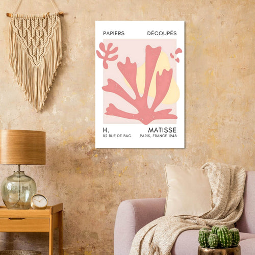 Artfulprints  Matisse – Abstract bloom taupe   poster A4 21x29.7 cm - vtwonen shop
