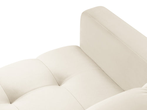 Cosmopolitan Design Fauteuil Bali flueel, lichtbeige - 96x87x75cm